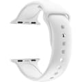Miniatyrbild 1 av 4: [Kompatibel Apple iWatch 44 mm] Armband Silikon Vitt Mjukt Storlek M-L Sport Blandet Ersättning Klocka