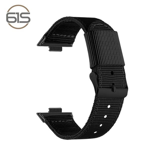 INF Stilig nylonrem for Huawei Fit 3/4/4 Pro Sort