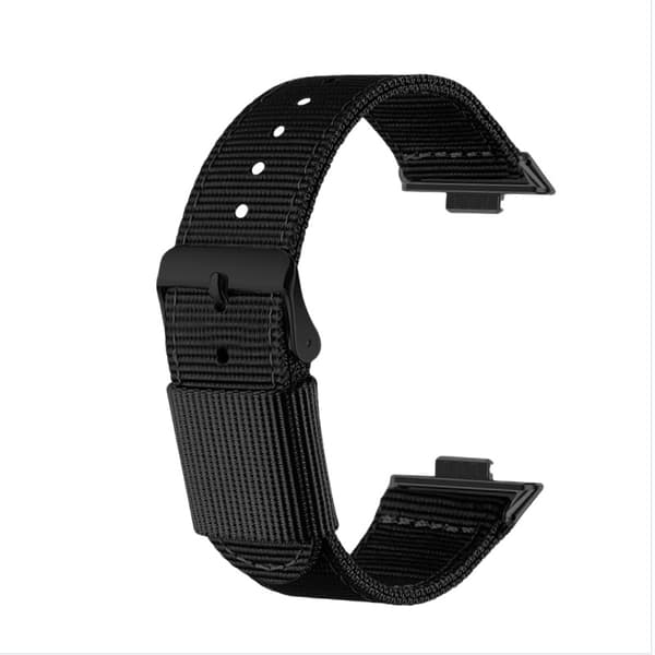INF Stilig nylonrem for Huawei Fit 3/4/4 Pro Sort
