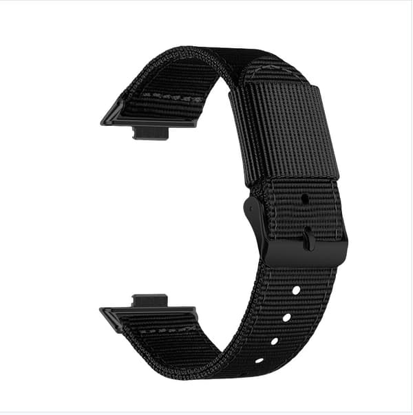 INF Stilig nylonrem for Huawei Fit 3/4/4 Pro Sort