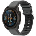 Miniatyrbilde 4 av 4: INF Grå 26mm silikonlærreim for Garmin Fenix-serien