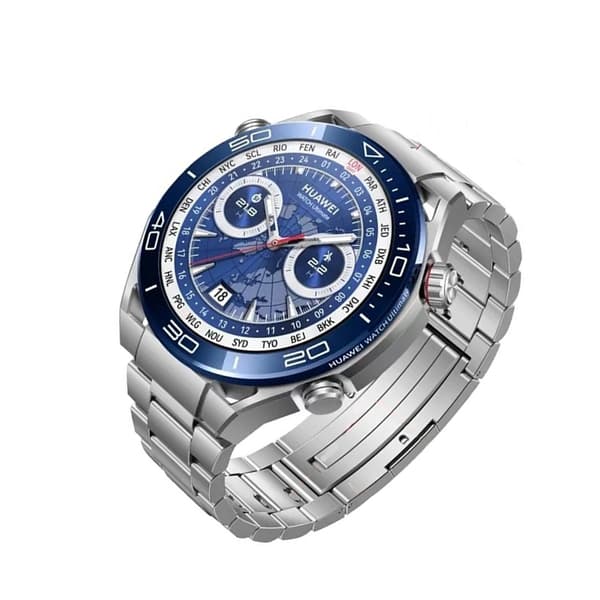 INF 22mm Böjd Ände Tre-Länk Titanarmband - Silver