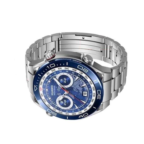 INF 22mm Böjd Ände Tre-Länk Titanarmband - Silver