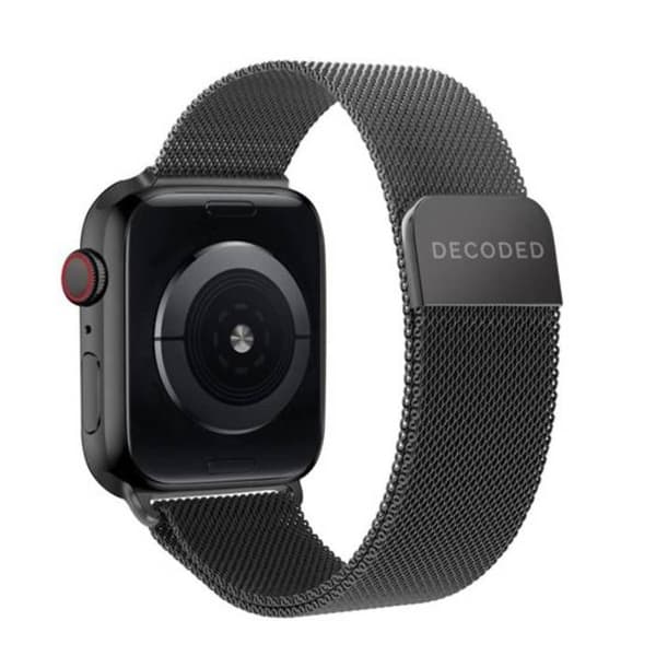 Magnetiskt Milano Armband för Apple Watch Traction 8-9 45mm Decoded Svart