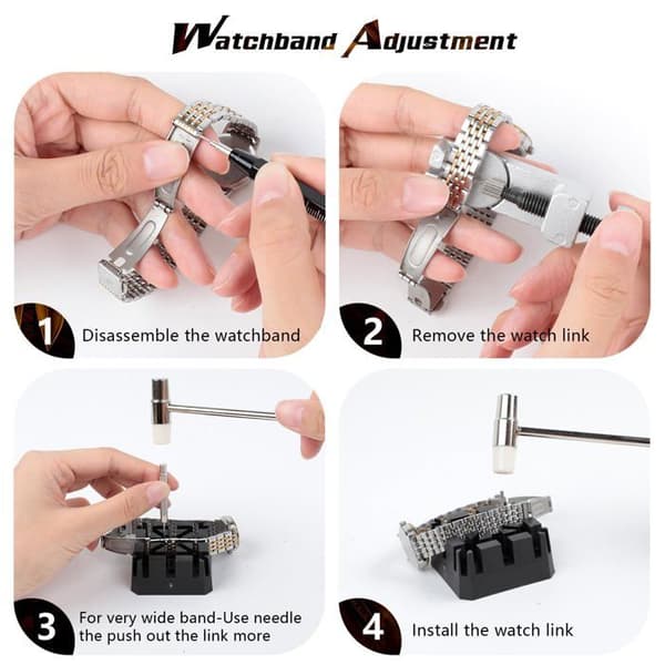 Outils d'horloger Aiqinu - Klockreparationskit 01
