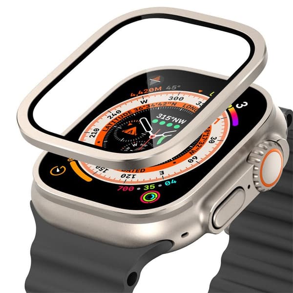 Smart klockfodral med skärmskydd   Apple Watch 8 Silver