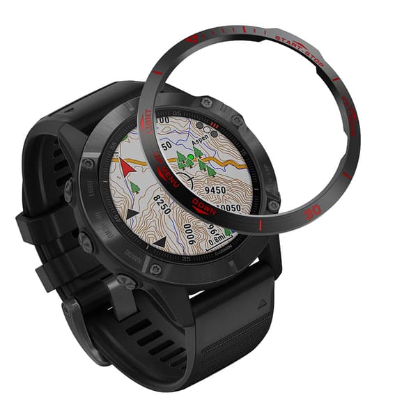 Klockramsinsats i rostfritt stål   Garmin Fenix 6