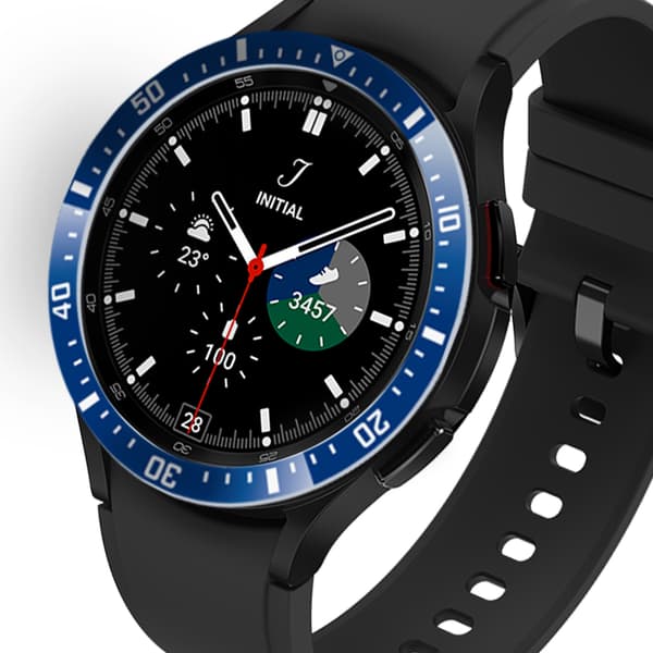 Klockramsinsats i aluminiumlegering Samsung Galaxy Watch 4, 42 mm/46 mm, Samsung Galaxy Watch 42 mm/46 mm, Samsung S3 46mm