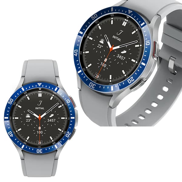 Klockramsinsats i aluminiumlegering Samsung Galaxy Watch 4, 42 mm/46 mm, Samsung Galaxy Watch 42 mm/46 mm, Samsung S3 46mm