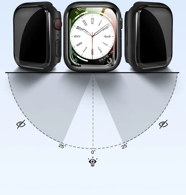 INF Personverndeksel med skjermbeskytter i herdet glass for Apple Watch 9