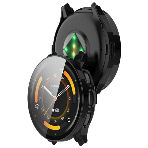 INF Smart klokkedeksel med skjermbeskytter SortGarmin Venu 3 4,1 cm