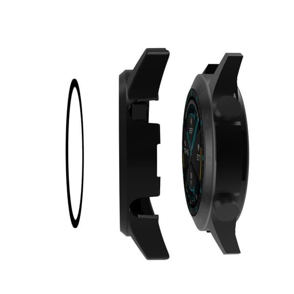INF Fodral med skärmskydd för Huawei Watch GT2 42 mm Svart
