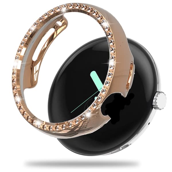 Smart Watch etui med skærmbeskytter Sølv Google Pixel Watch