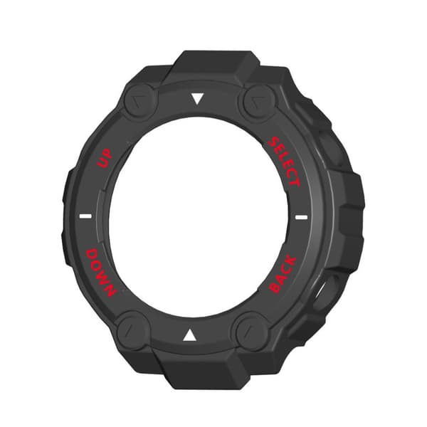 INF Smart beskyttende klokkedeksel for Huami Amazfit T-Rex Svart+rød