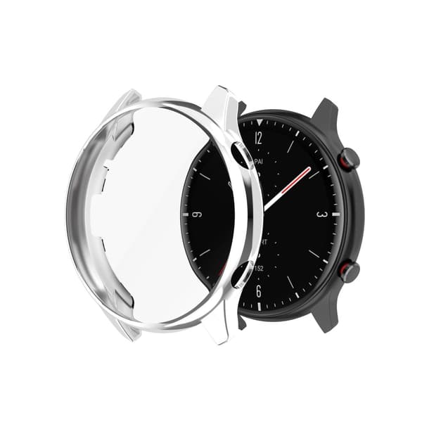 INF Titta på ett komplett skyddsfodral för Huami Amazfit GTR 2 Silver