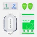 Miniatyrbild 1 av 4: INF Ultratunt skärmskydd i härdat glas för Apple Watch 2-pack Apple Watch Ultra2