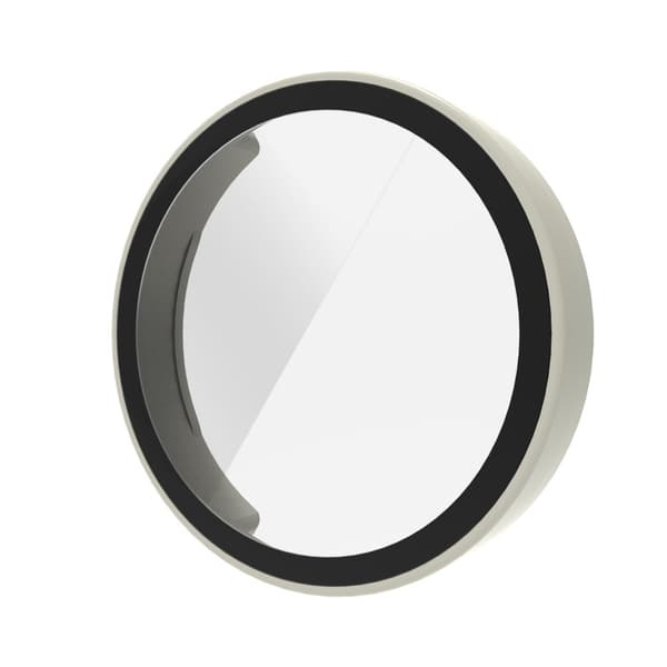 INF PC + hærdet glas integreret urkasse til Garmin Lily2 Smartwatch Varm hvid