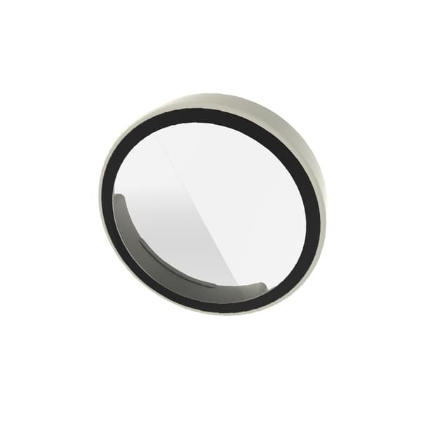 INF PC + hærdet glas integreret urkasse til Garmin Lily2 Smartwatch Varm hvid