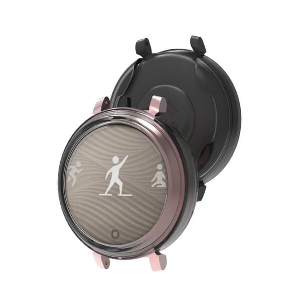 INF TPU beskyttende etui til Garmin Lily2 Smartwatch Gennemsigtig+sort