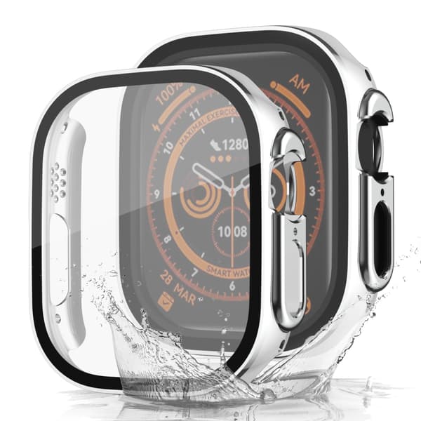 INF Tofarget vanntett galvanisert veske for Apple Watch 44 mm