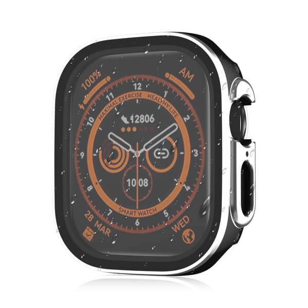 INF Tofarget vanntett galvanisert veske for Apple Watch 44 mm