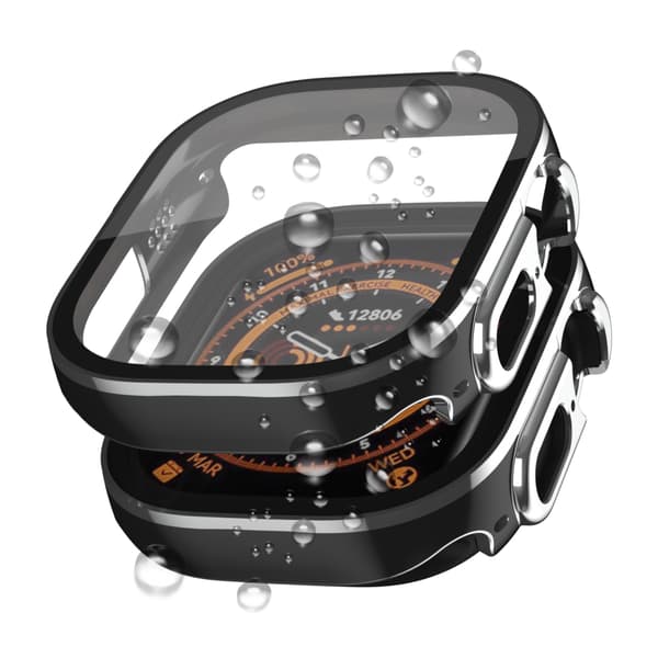 INF Tofarget vanntett galvanisert veske for Apple Watch 44 mm