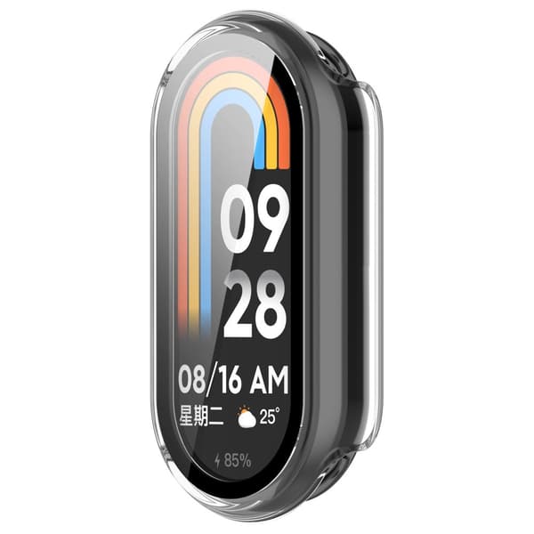 INF Xiaomi Mi Band 9/9 NFC etui med skærmbeskytter i hærdet glas