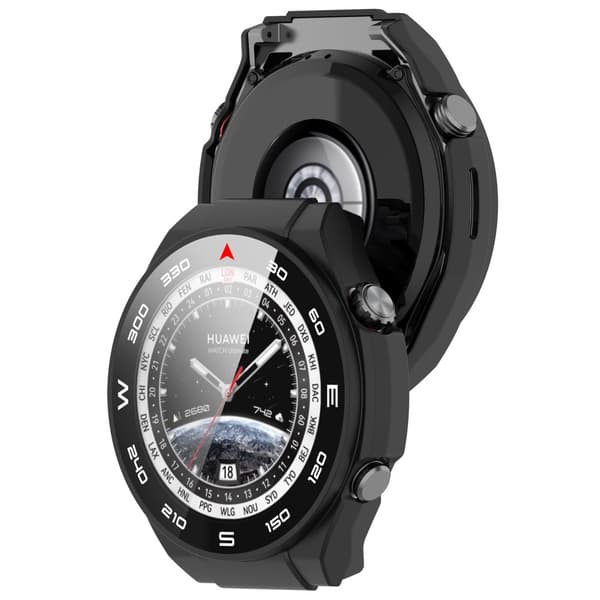 INF Suojakotelo Huawei Watch Ultimatelle - Integroitu kuori ja kotelo hopeaa