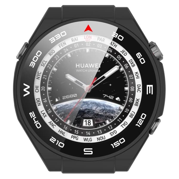 INF Suojakotelo Huawei Watch Ultimatelle - Integroitu kuori ja kotelo hopeaa