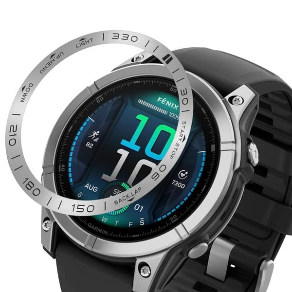 INF Rammering i rustfritt stål for Garmin Fenix 8 - 51 mm