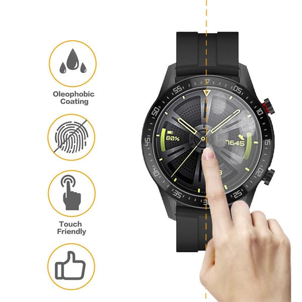 INF Rund Smartwatch skærmbeskytter, 2-pak