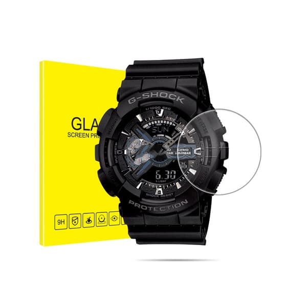 INF Displayskydd i härdat glas för Casio GA-110/100 - 2-pack