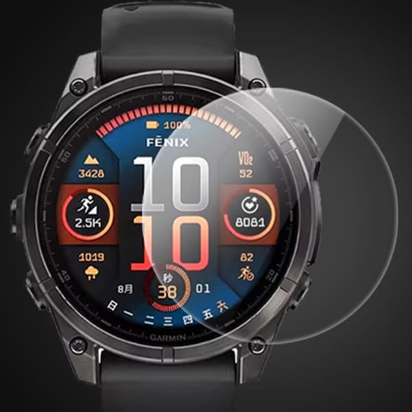 INF Garmin Fenix skjermbeskytter i høy aluminium herdet glass (2-pack) Garmin Fenix 8 51mm