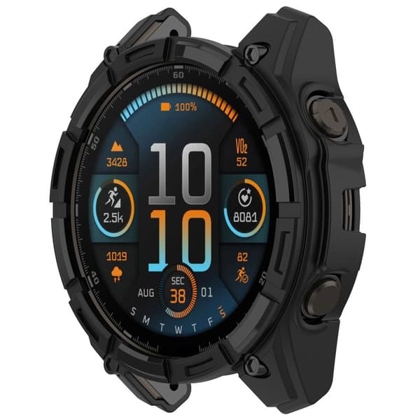 INF Suojakuori Garmin Fenix 8 47MM (Solar) - Musta Model 1