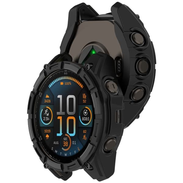 INF Suojakuori Garmin Fenix 8 47MM (Solar) - Musta Model 1
