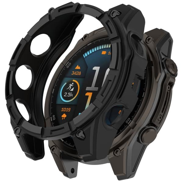 INF Suojakuori Garmin Fenix 8 47MM (Solar) - Musta Model 1
