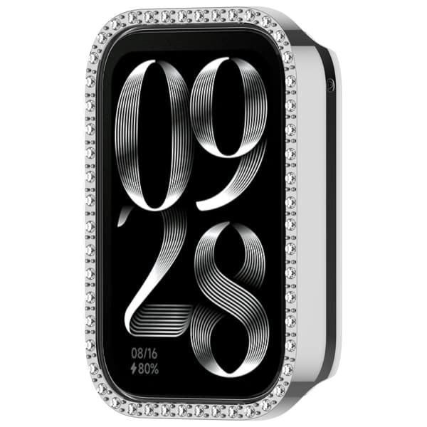 INF Xiaomi Mi Band 9 Pro-etui med diamanter, PC-beskyttelsescover
