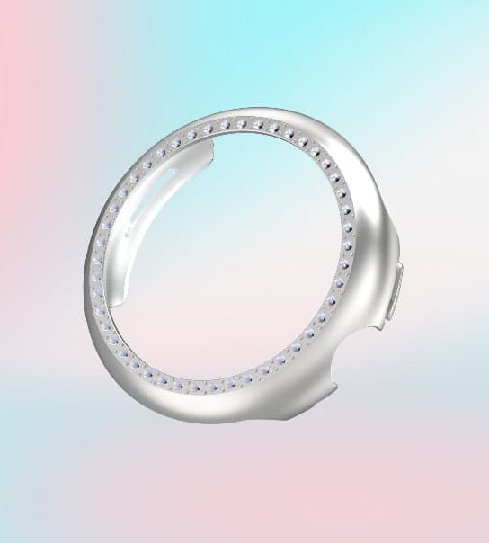 INF Google Pixel Watch 3 -kotelo, PC ja tekojalokivisuojakuori