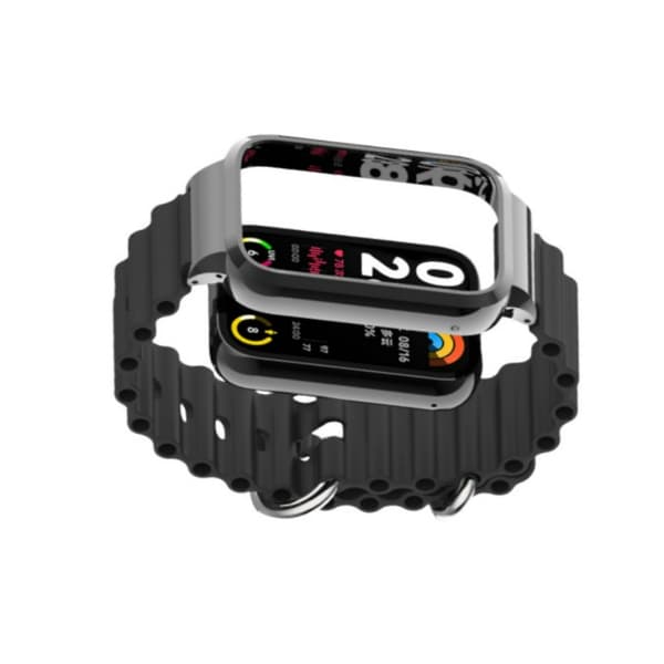 INF Xiaomi Band 8 Pro metallfodral Ocean Silikonrem