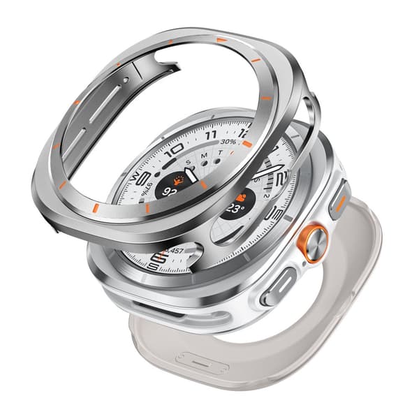INF Samsung Galaxy Watch 7 Ultra Metal Case, Titanium Orange