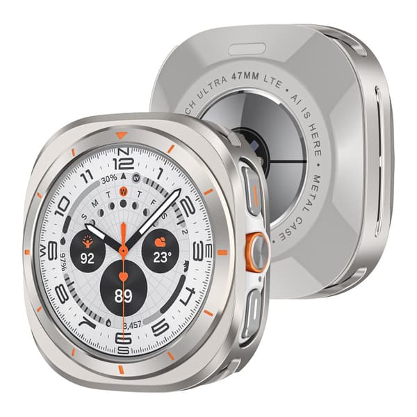 INF Samsung Galaxy Watch 7 Ultra Metal Case, Titanium Orange