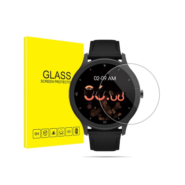 INF TicWatch GTK skärmskydd [2-pack] - Härdat glas med rundade kanter