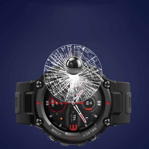 INF Amazfit T-Rex Pro skärmskydd, 2-pack HD härdat glas
