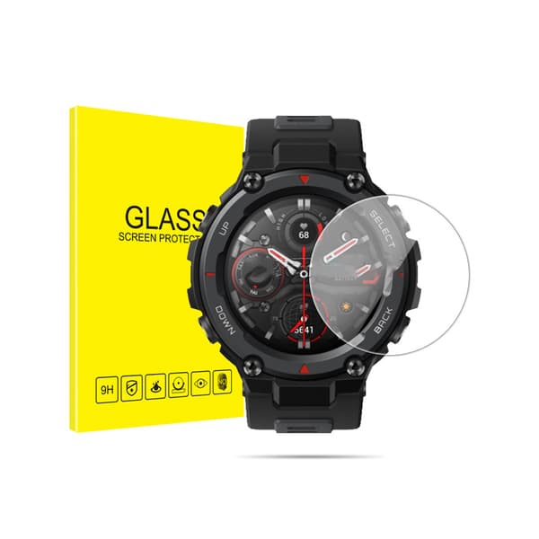 INF Amazfit T-Rex Pro skärmskydd, 2-pack HD härdat glas