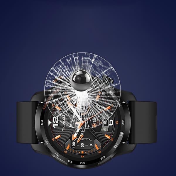 INF TicWatch GTW eSIM skärmskydd [2-pack] - HD-klar, härdat glas med rundade kanter