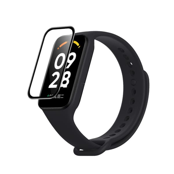 INF 3D buet myk skjermbeskytter for Redmi Smart Band 2 - Svart (2-pakning)