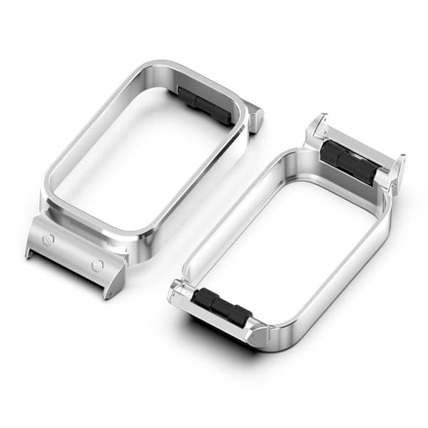 INF Metalramme til Xiaomi Band 9 Active/Redmi Band 3 (18MM) Sølv