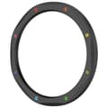 Miniatyrbild 3 av 4: Svart regnbågsfärgad ring för Xiaomi Mi Watch S4/S3 - Rostfritt stål med skärmskydd i härdat glas