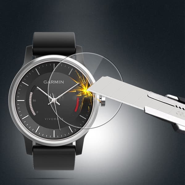 Skjermbeskytter til Garmin vivomove - 2-pakning - Herdet glass