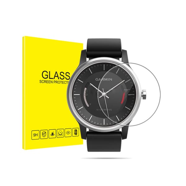 Skjermbeskytter til Garmin vivomove - 2-pakning - Herdet glass